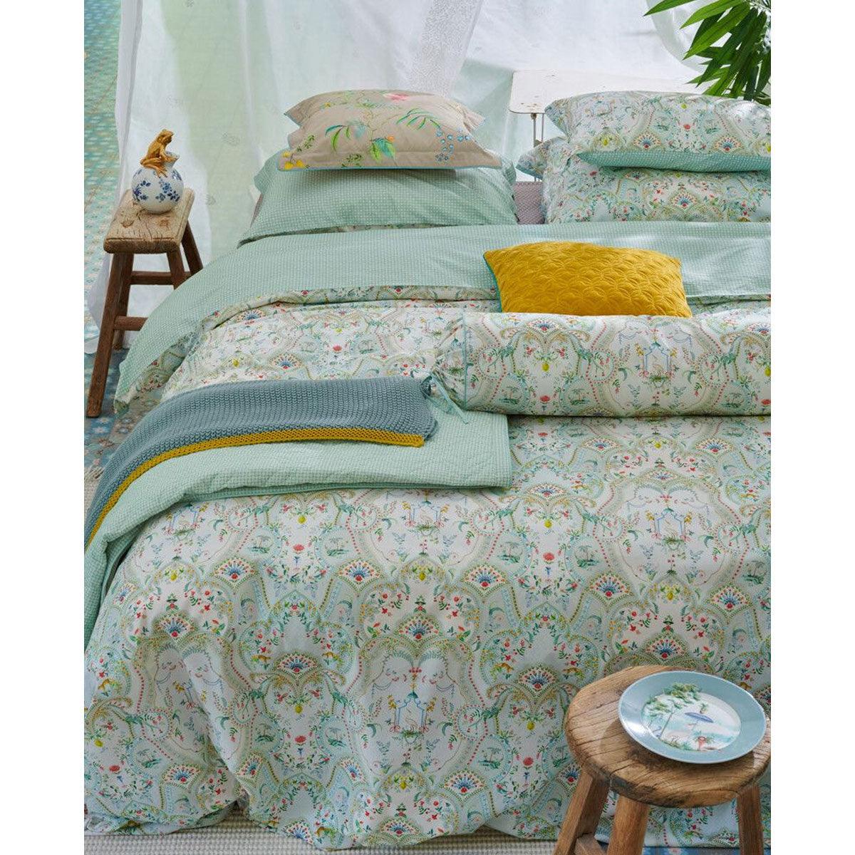 PIP Studio Curious Animals White Cotton Quilt Cover Set Queen - Harrogates