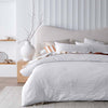 Accessorize Elma White Jacquard Quilt Cover Set King - Harrogates