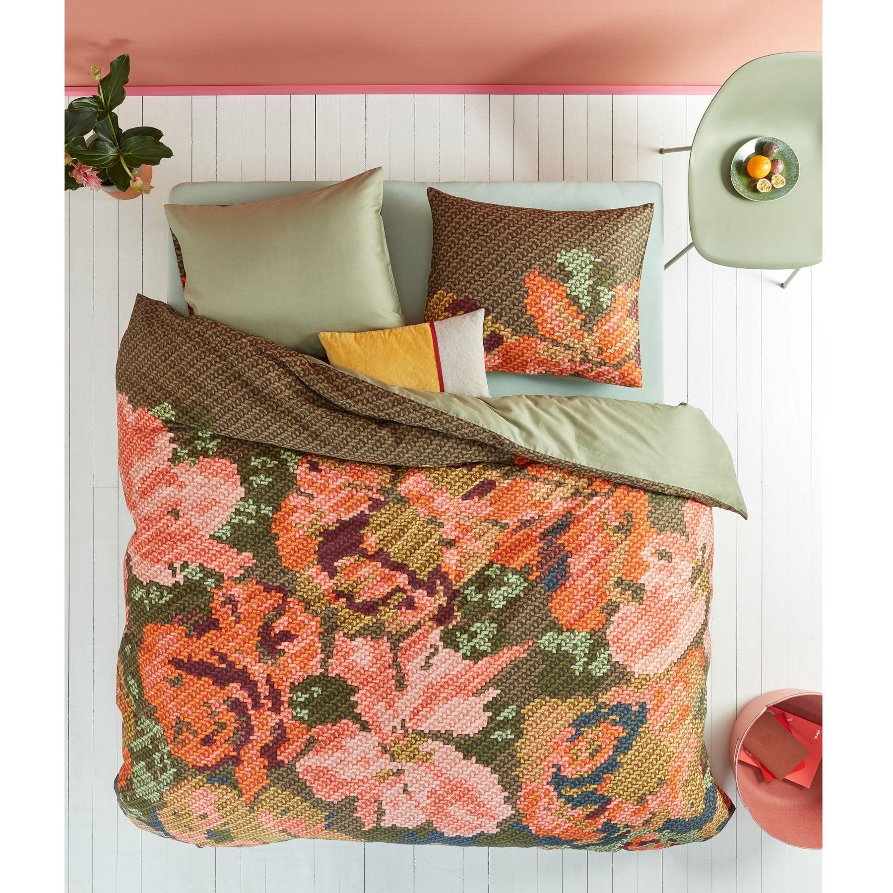 Oilily Embroidered Flower Multi Quilt Cover Set Queen - Harrogates