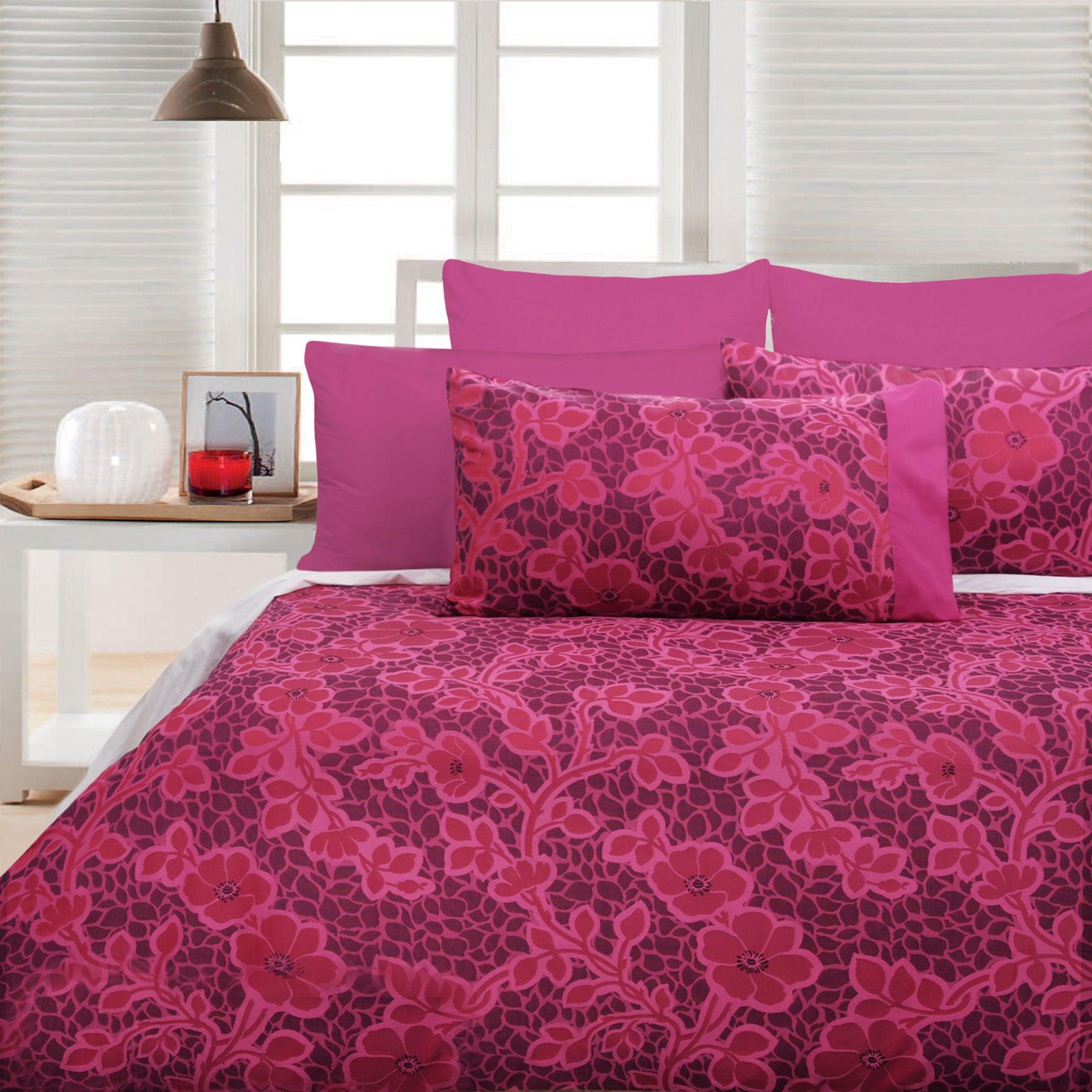 Accessorize Emma Pink Quilt Cover Set - Queen - Harrogates