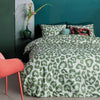 Bedding House Fabrice Green Cotton Quilt Cover Set King - Harrogates