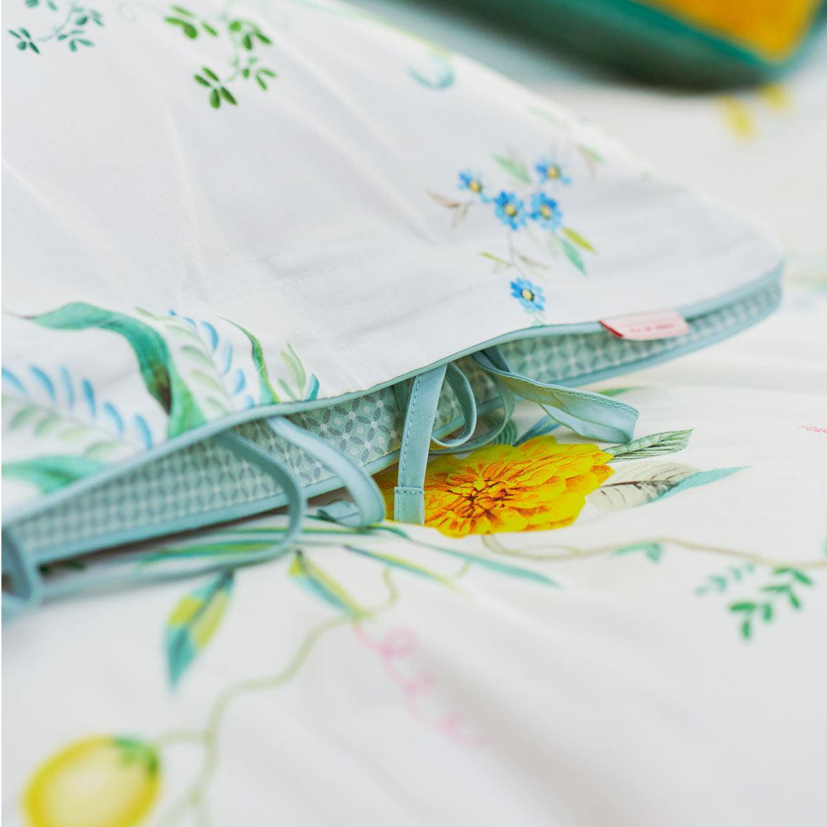 PIP Studio Fleur Grandeur White Cotton Quilt Cover Set Queen - Harrogates