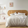 Vintage Design Homewares Natural French Linen Quilt Cover Set King - Harrogates