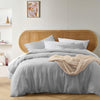 Vintage Design Homewares Silver French Linen Quilt Cover Set King - Harrogates