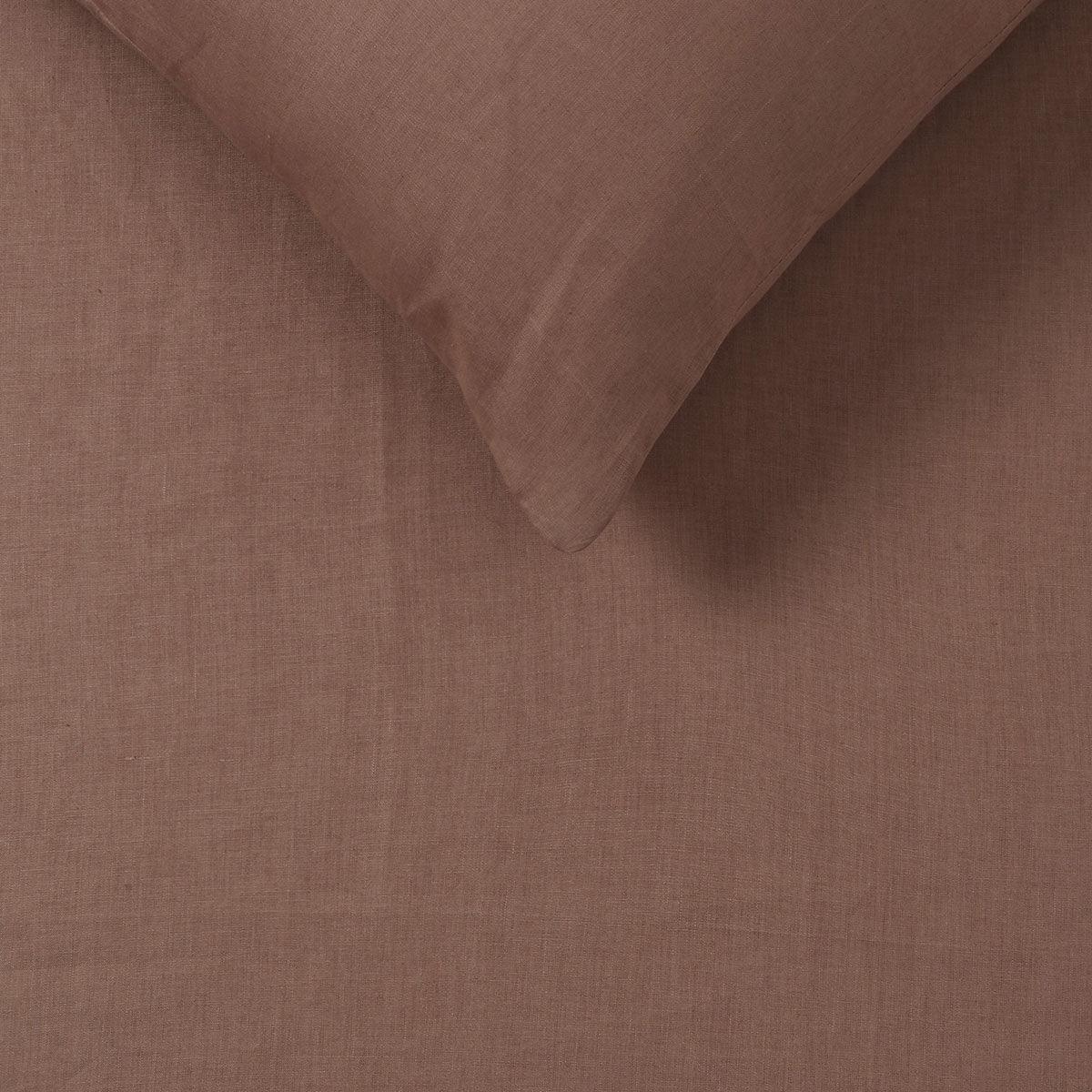 Vintage Design Homewares Hazelnut 100% Hemp Quilt Cover Set Queen - Harrogates