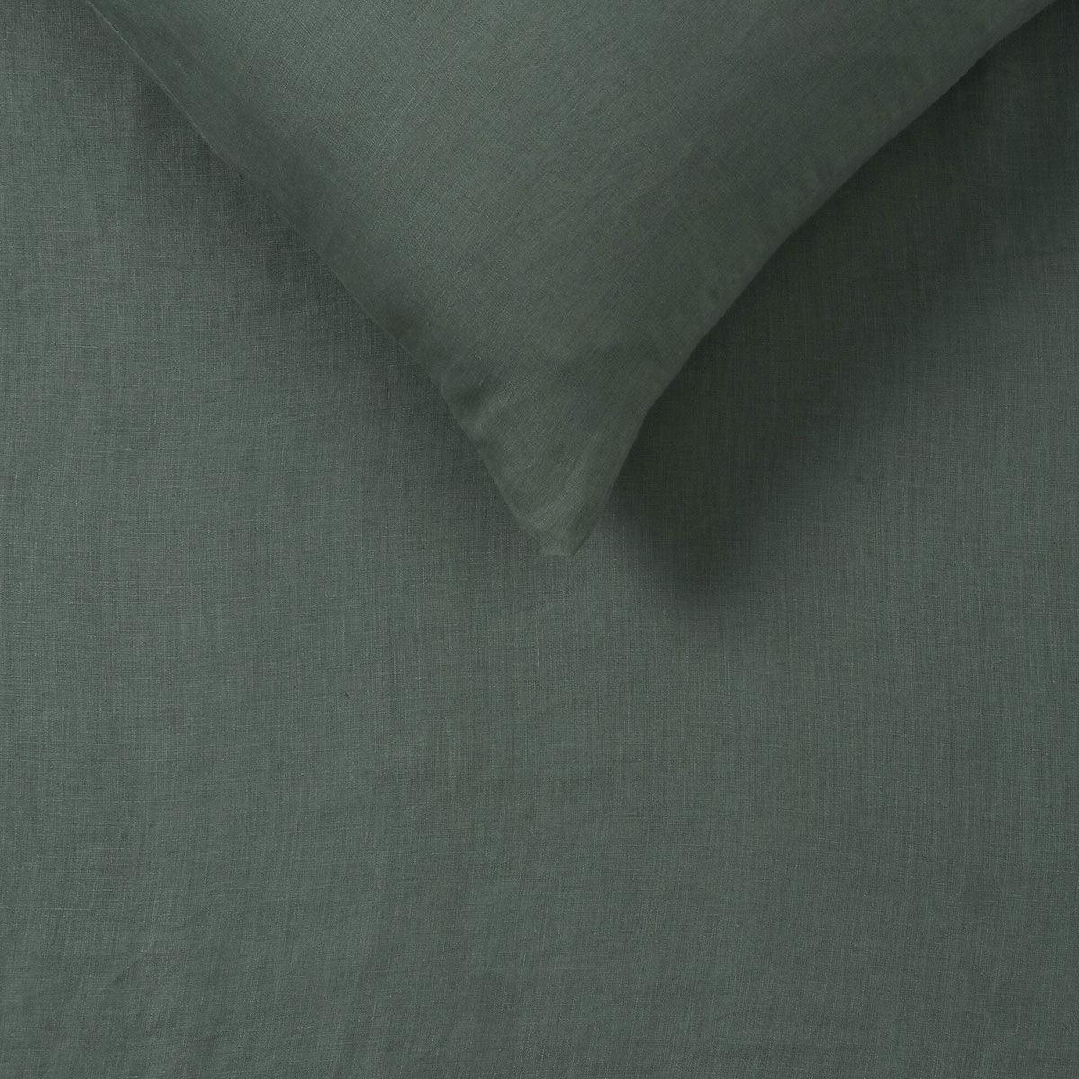 Vintage Design Homewares Sea Green 100% Hemp Quilt Cover Set King - Harrogates