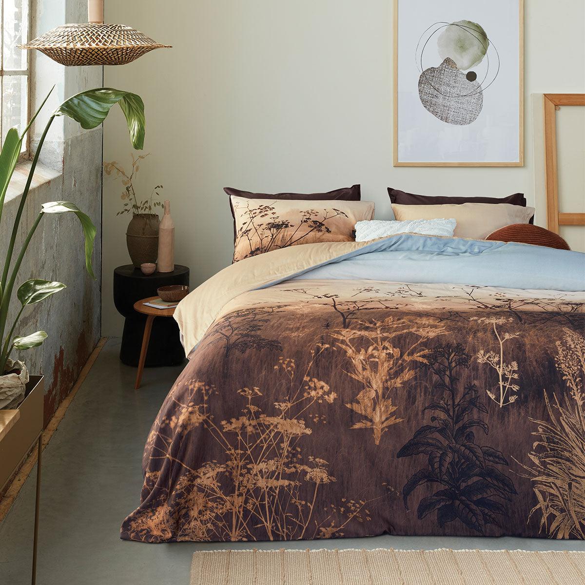 Bedding House Judy Brown Cotton Quilt Cover Set King - Harrogates