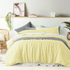 Vintage Design Homewares 100% Linen Butter Quilt Cover Set Single - Harrogates