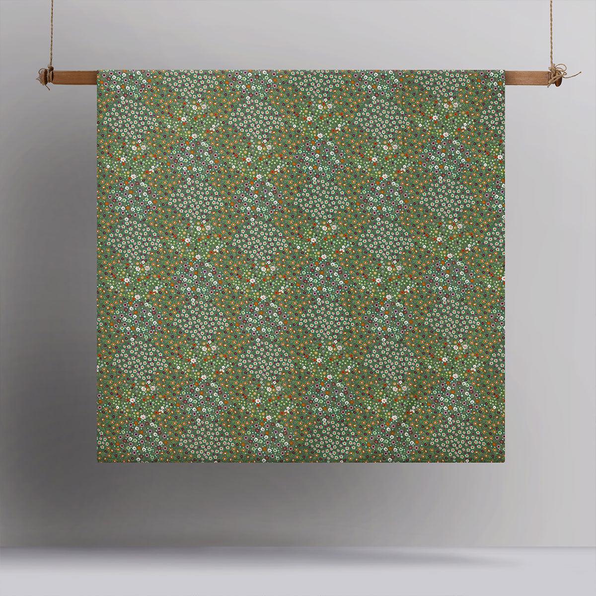 Accessorize Lisa Green Washed Cotton Printed Quilt Cover Set King - Harrogates