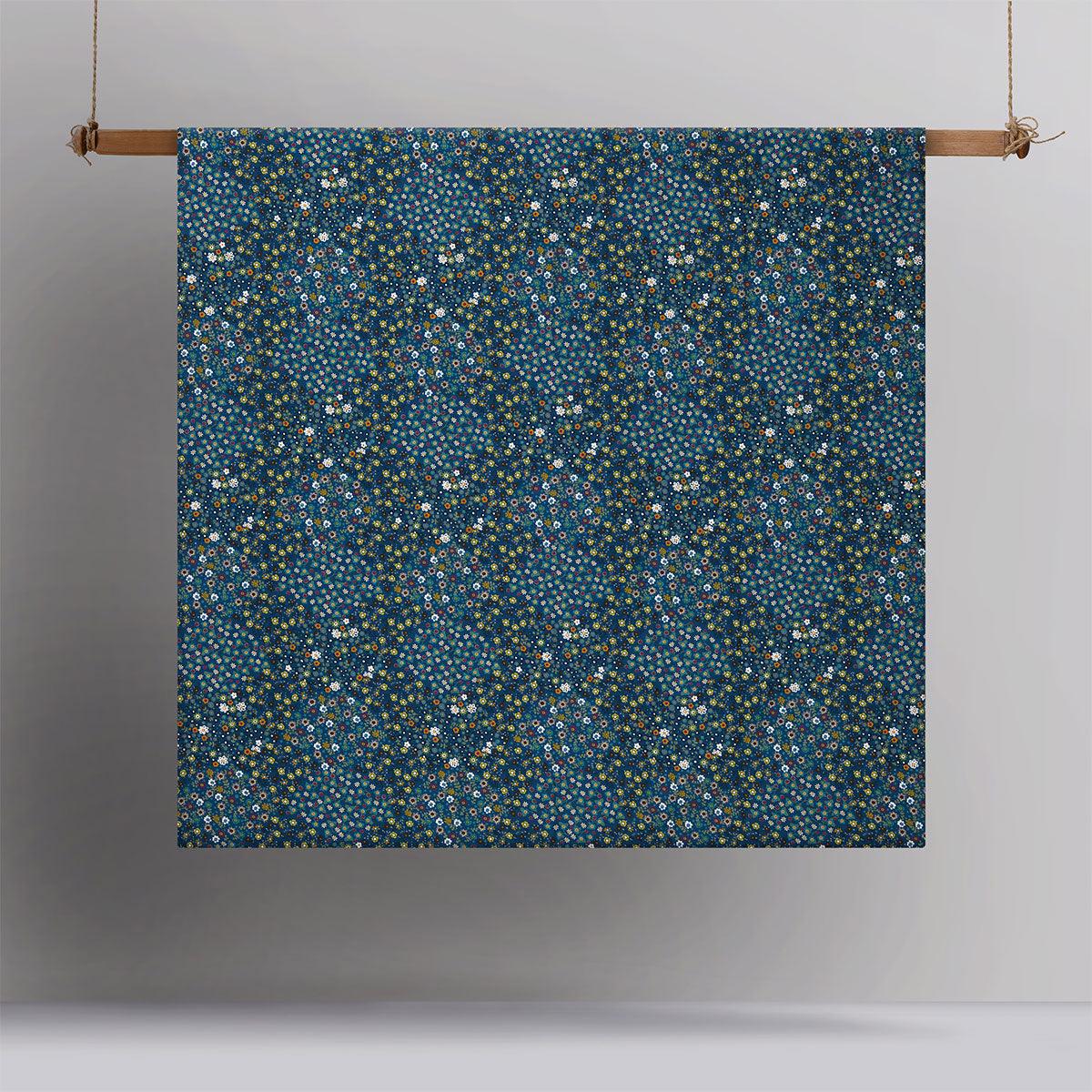 Accessorize Lisa Teal Washed Cotton Printed Quilt Cover Set King - Harrogates