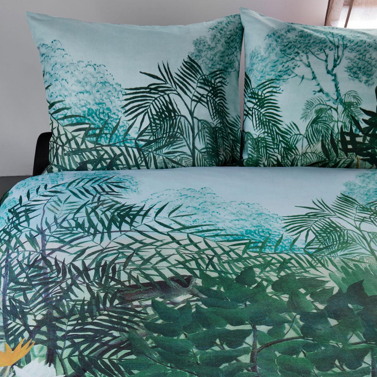 Bedding House Madagascar Green Cotton Quilt Cover Set King - Harrogates