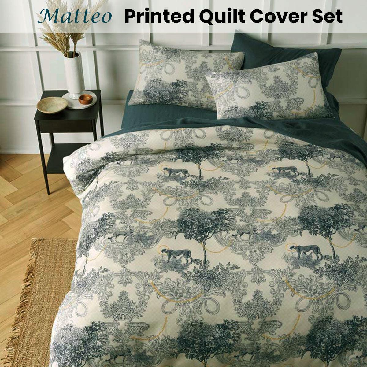 Big Sleep Matteo Printed Quilt Cover Set Queen - Harrogates