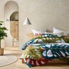 Accessorize Monstera Digital Printed Cotton Quilt Cover Set Queen - Harrogates