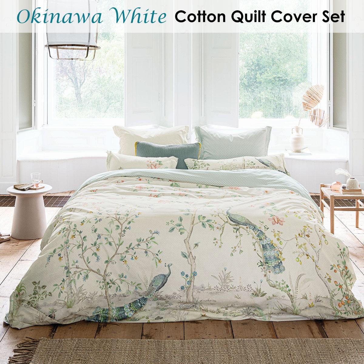 PIP Studio Okinawa White Quilt Cover Set King - Harrogates