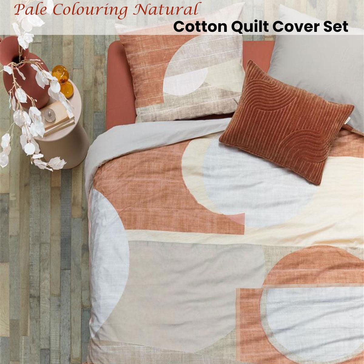 VTWonen Pale Colouring Natural Cotton Quilt Cover Set King - Harrogates