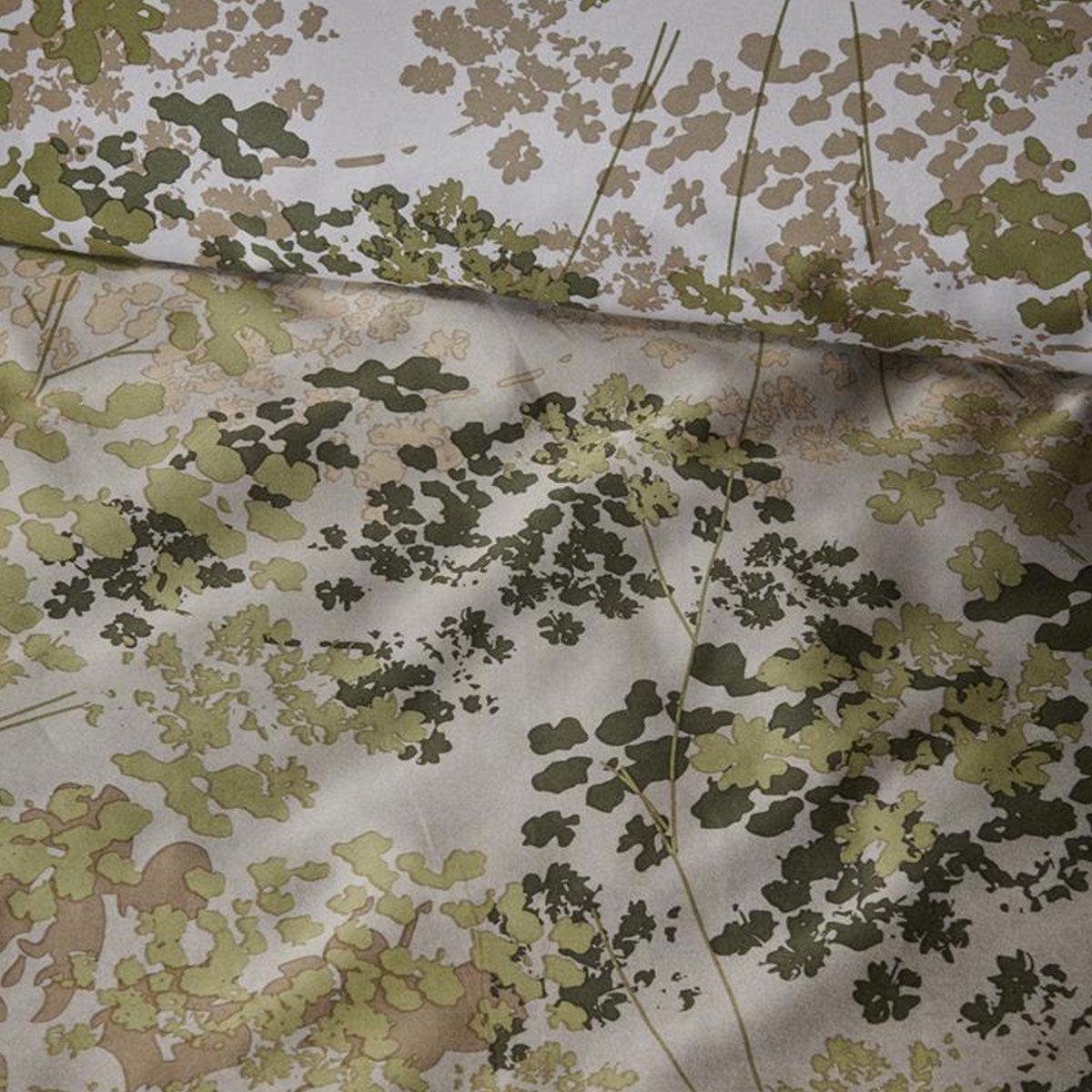 Bedding House Pantalla Green Bamboo Cotton Quilt Cover Set King - Harrogates
