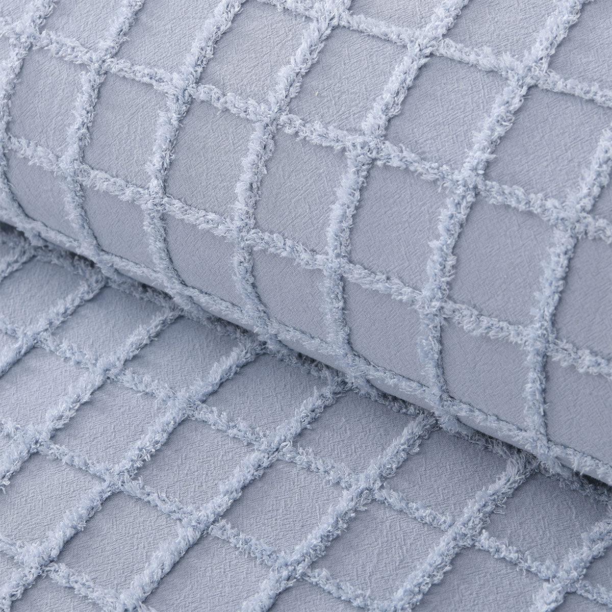 Vintage Design Homewares Parquet Snooze Blue Cotton Quilt Cover Set Queen - Harrogates