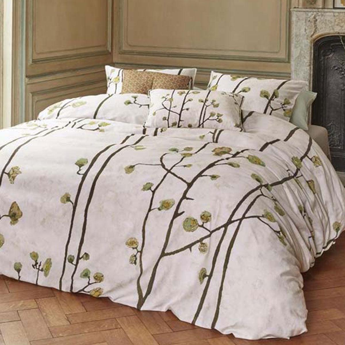 Bedding House Van Gogh Plum Blossoms Sand Cotton Sateen Quilt Cover Set Queen - Harrogates