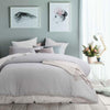 Accessorize Silver Waffle Polyester Quilt Cover Set Queen - Harrogates