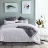 Accessorize White Waffle Polyester Quilt Cover Set Queen - Harrogates
