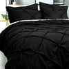 Bloomington Puffy Quilt Cover Set Black SUPER KING - Harrogates