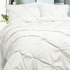 Bloomington Puffy Quilt Cover Set White DOUBLE - Harrogates