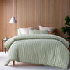 Vintage Design Homewares Reflections Sage Cotton Quilt Cover Set Queen - Harrogates