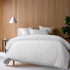 Vintage Design Homewares Reflections White Cotton Quilt Cover Set Queen - Harrogates