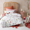 Happy Kids Story Time White Cotton Digital Printed Quilt Cover Set Single - Harrogates