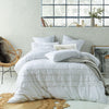 Accessorize Tassel Quilt Cover Set White King - Harrogates