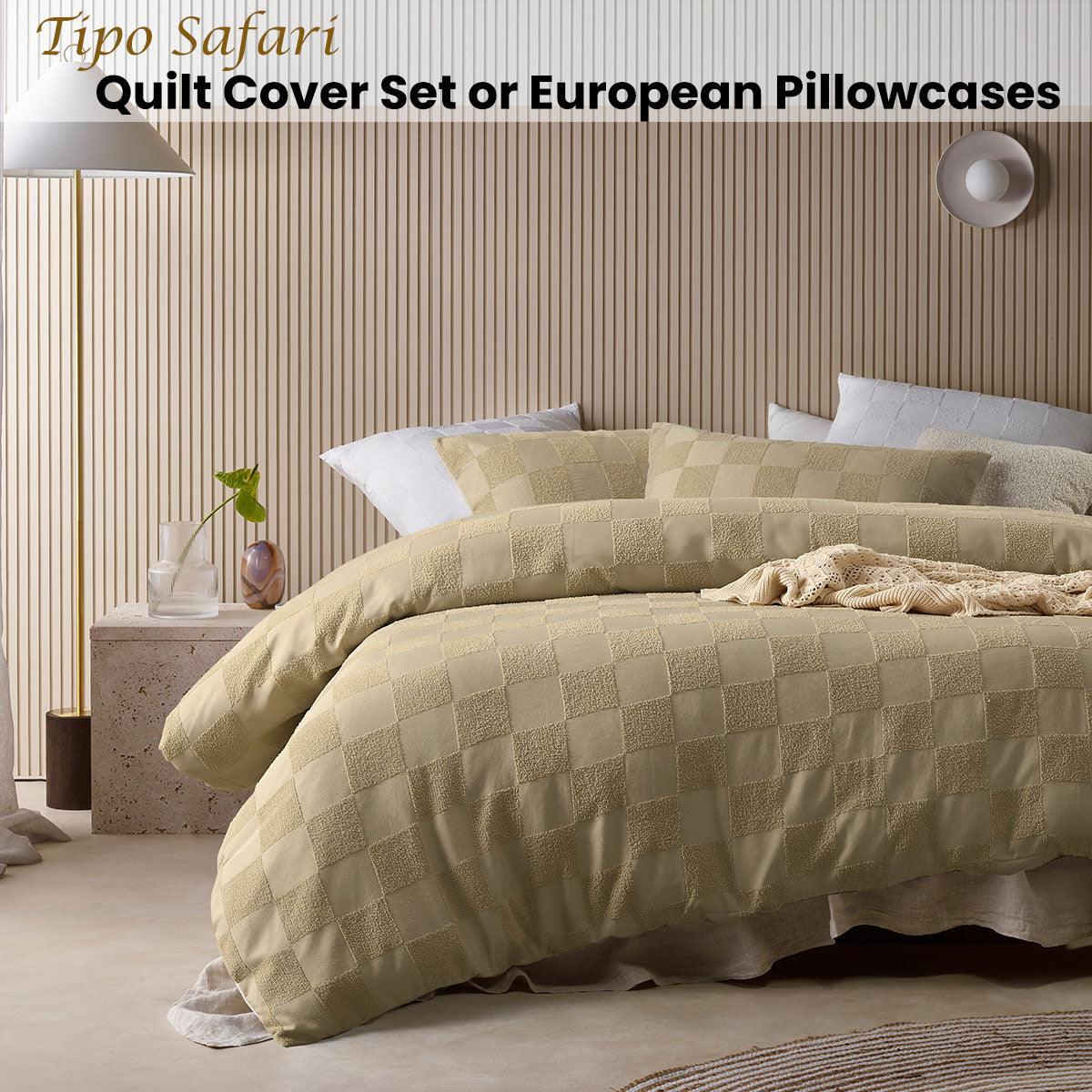 Accessorize Tipo Safari Chenille Quilt Cover Set Double - Harrogates