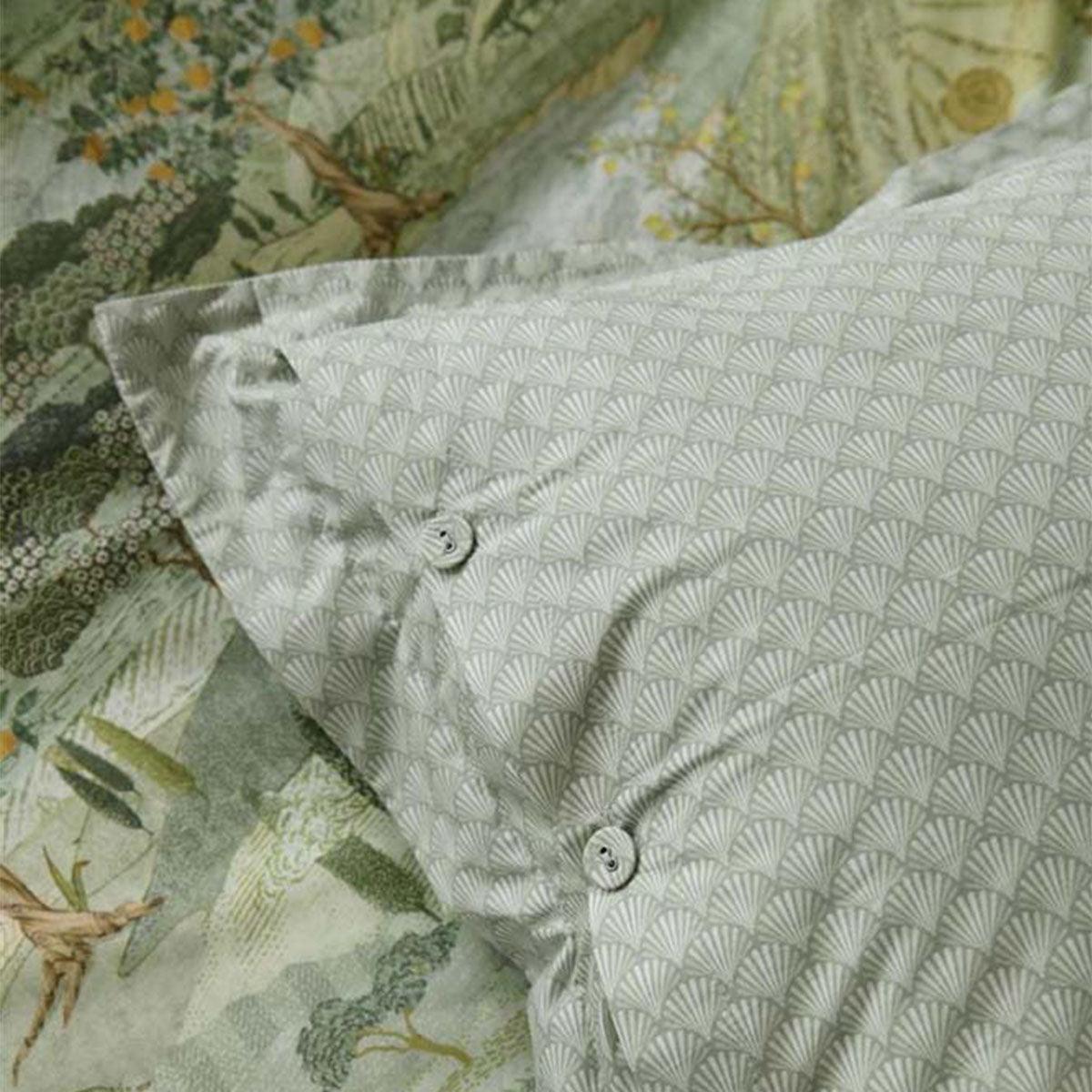 PIP Studio Toscana Green Cotton Quilt Cover Set Queen - Harrogates
