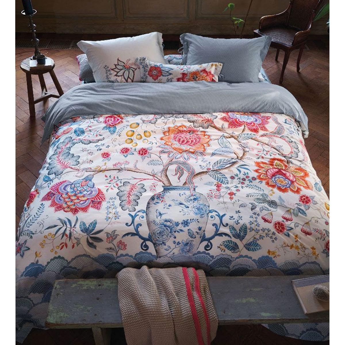 PIP Studio Tree of Life White 100% Cotton Quilt Cover Set Queen - Harrogates