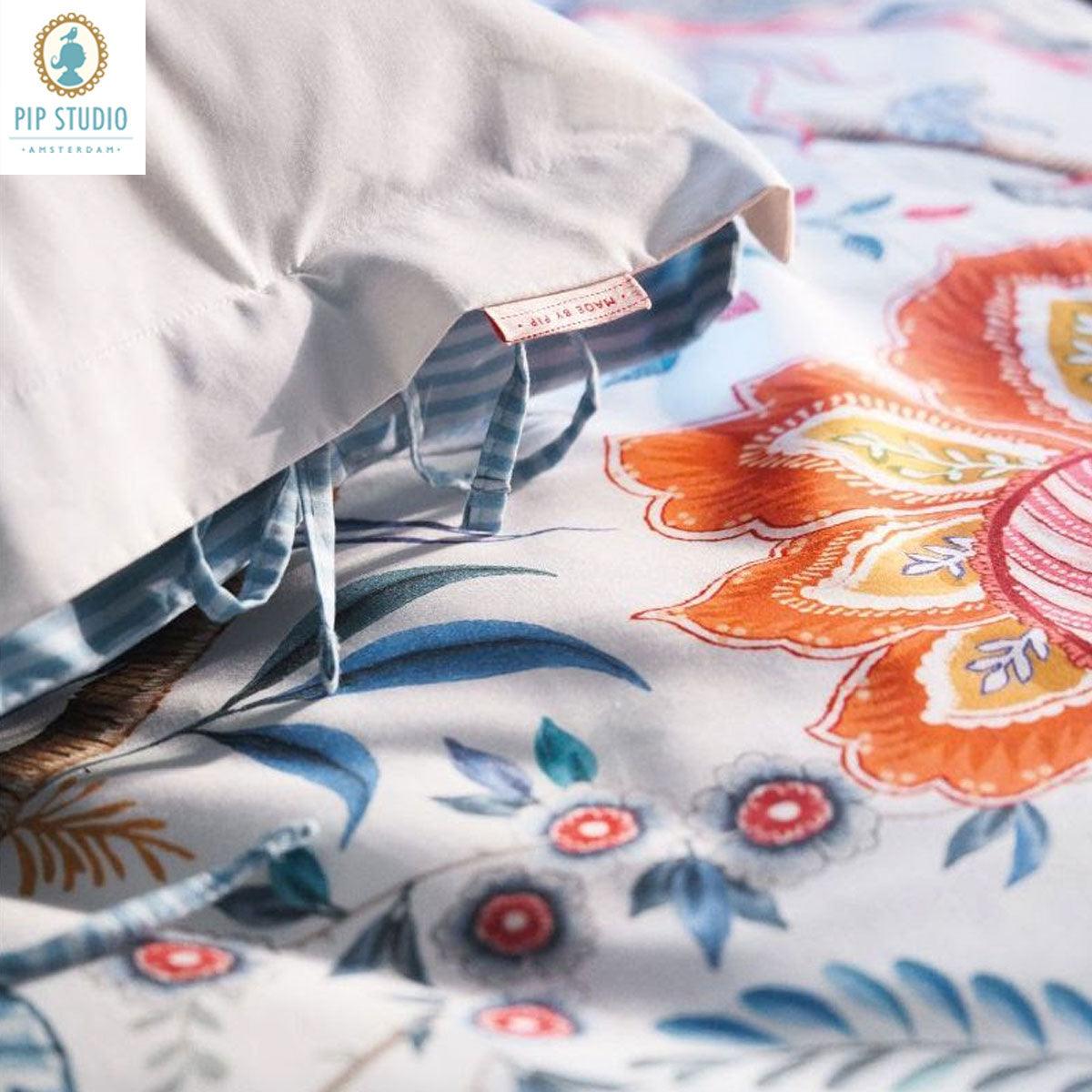 PIP Studio Tree of Life White 100% Cotton Quilt Cover Set Queen - Harrogates