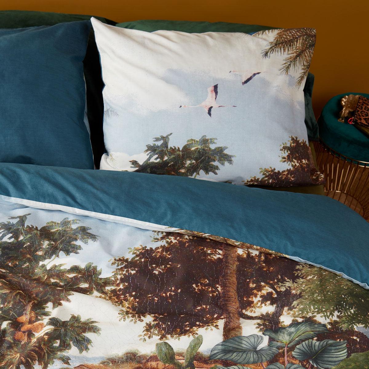 Bedding House Voyage Green Cotton Quilt Cover Set King - Harrogates