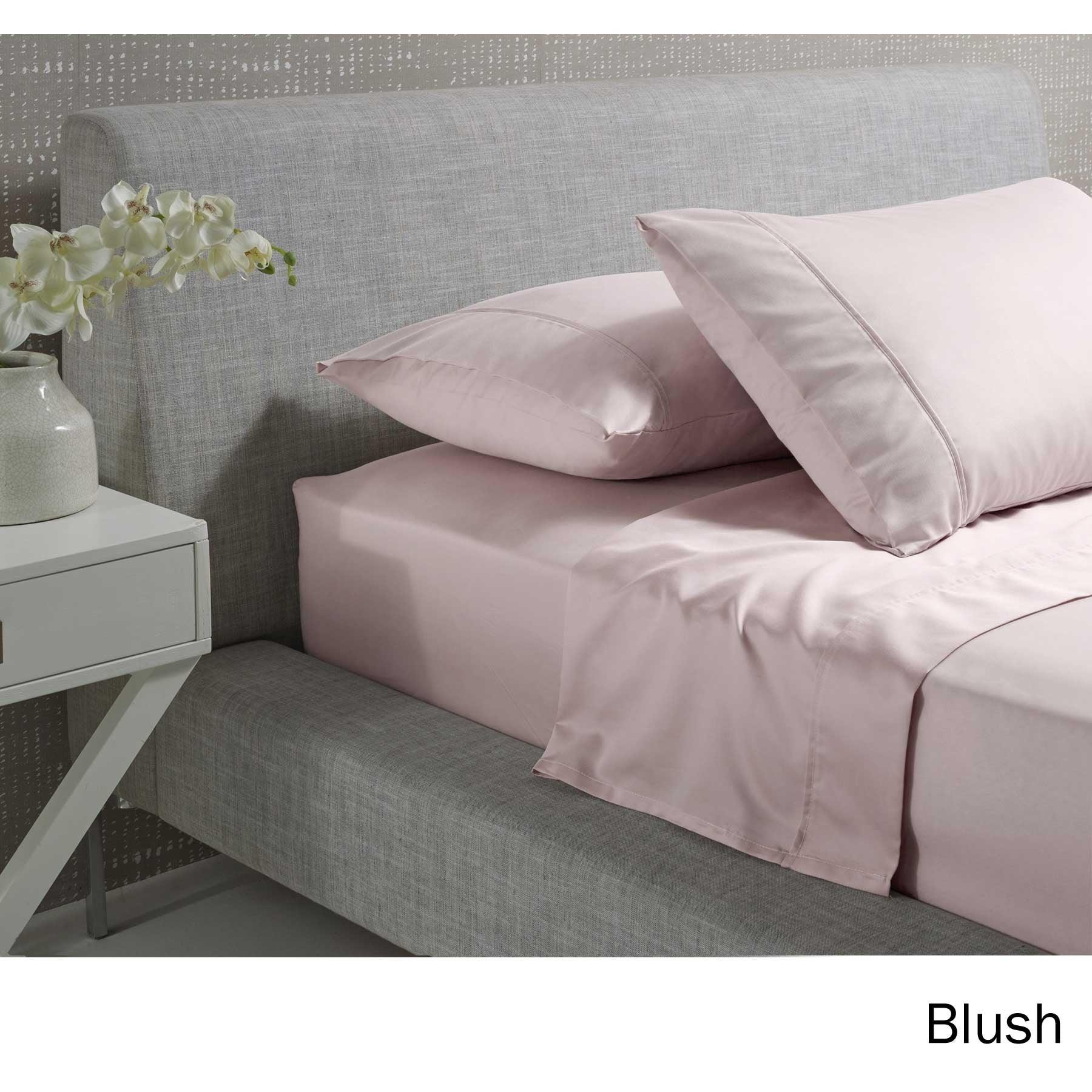 Accessorize 1000TC Cotton Rich Sheet Set Blush King - Harrogates