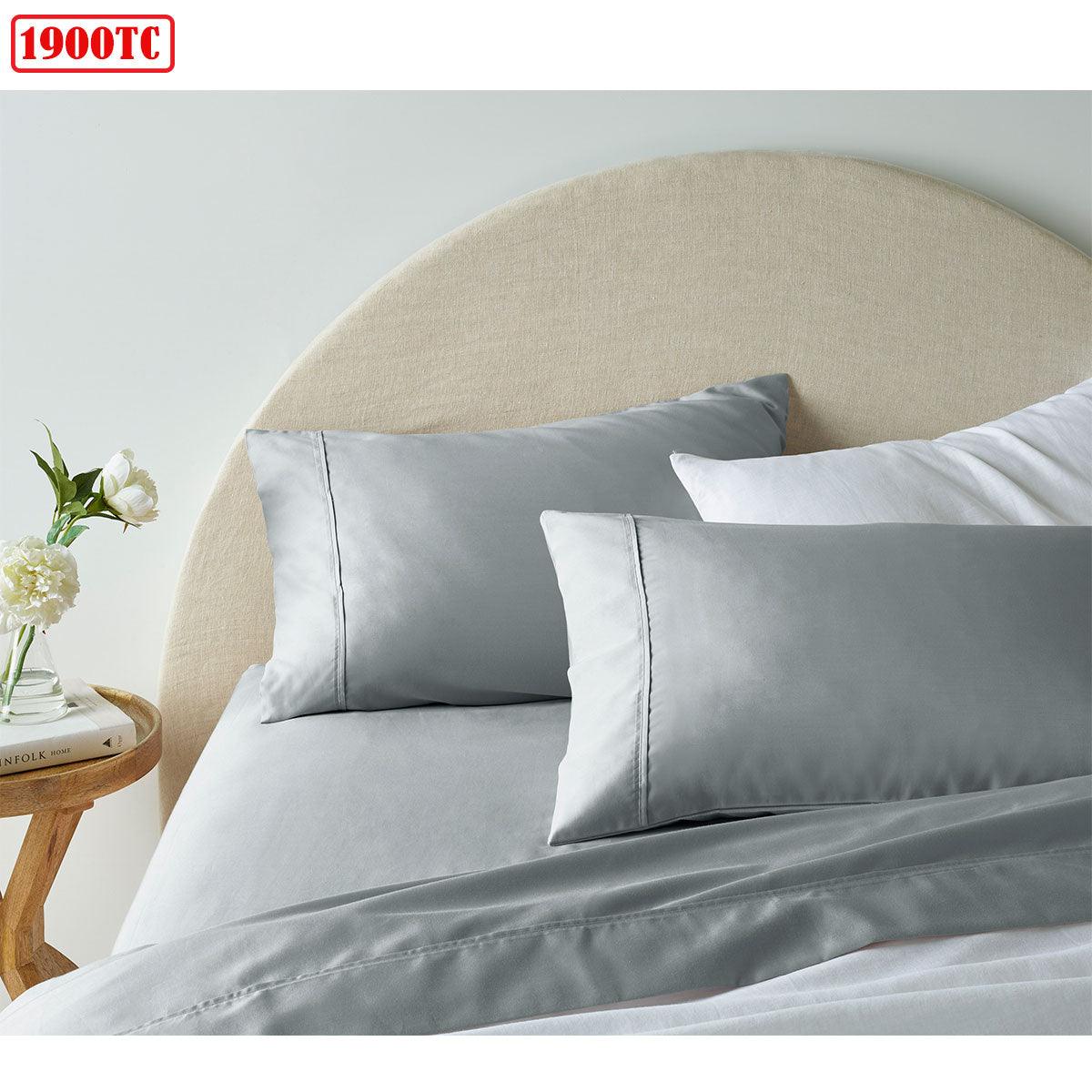 Accessorize 1900TC Cotton Rich Sheet Set Grey King - Harrogates
