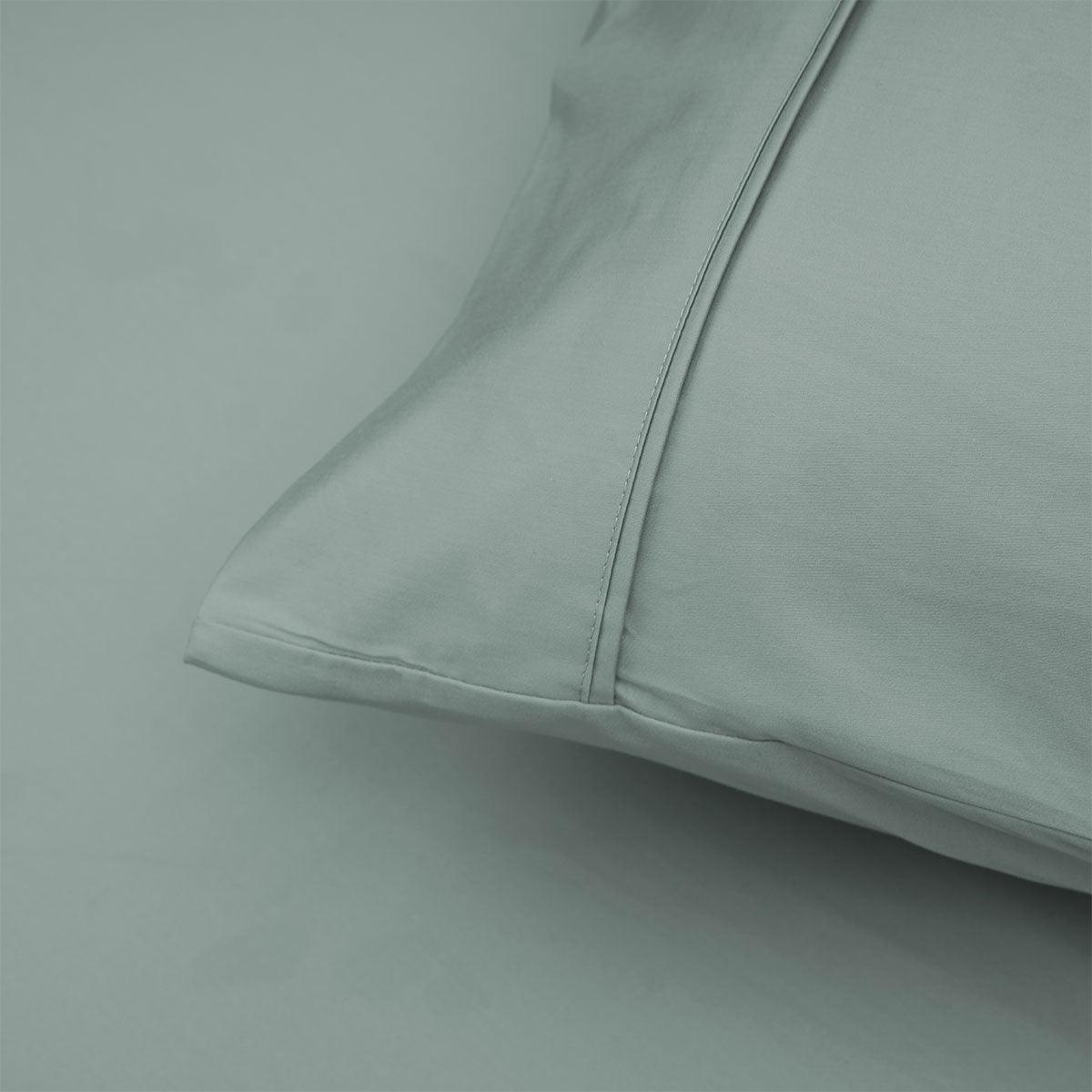 Accessorize 400TC Sage Bamboo Cotton Sheet Set 40cm Wall Double - Harrogates