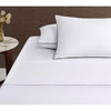 Accessorize White/Black Piped Hotel Deluxe Cotton Sheet Set Super King - Harrogates