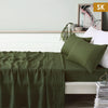Vintage Design Homewares 100% Linen Olive Sheet Set Super King - Harrogates