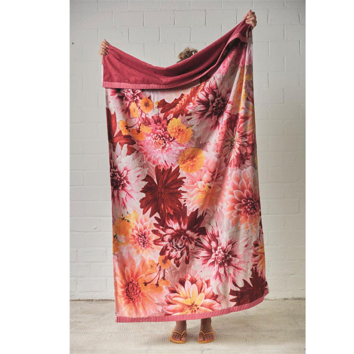 Bedding House Festival Multi Cotton Velour Beach Towel - Harrogates