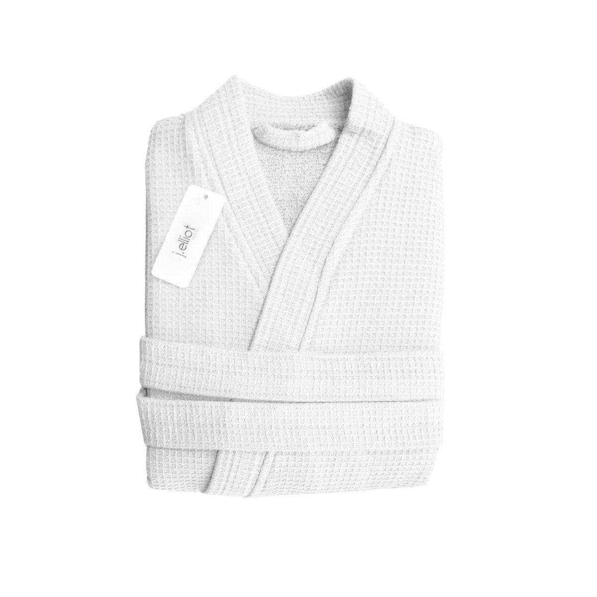 J Elliot Home Camila Cotton Waffle Bath Robe Cloud White - Harrogates