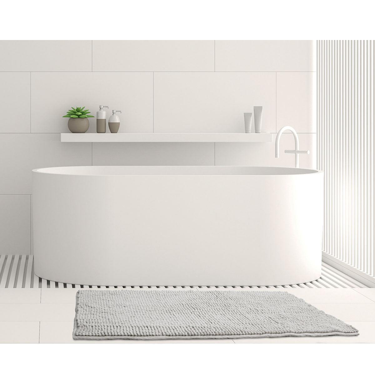 Toggle Microfiber Bath Mat Medium Silver - Harrogates