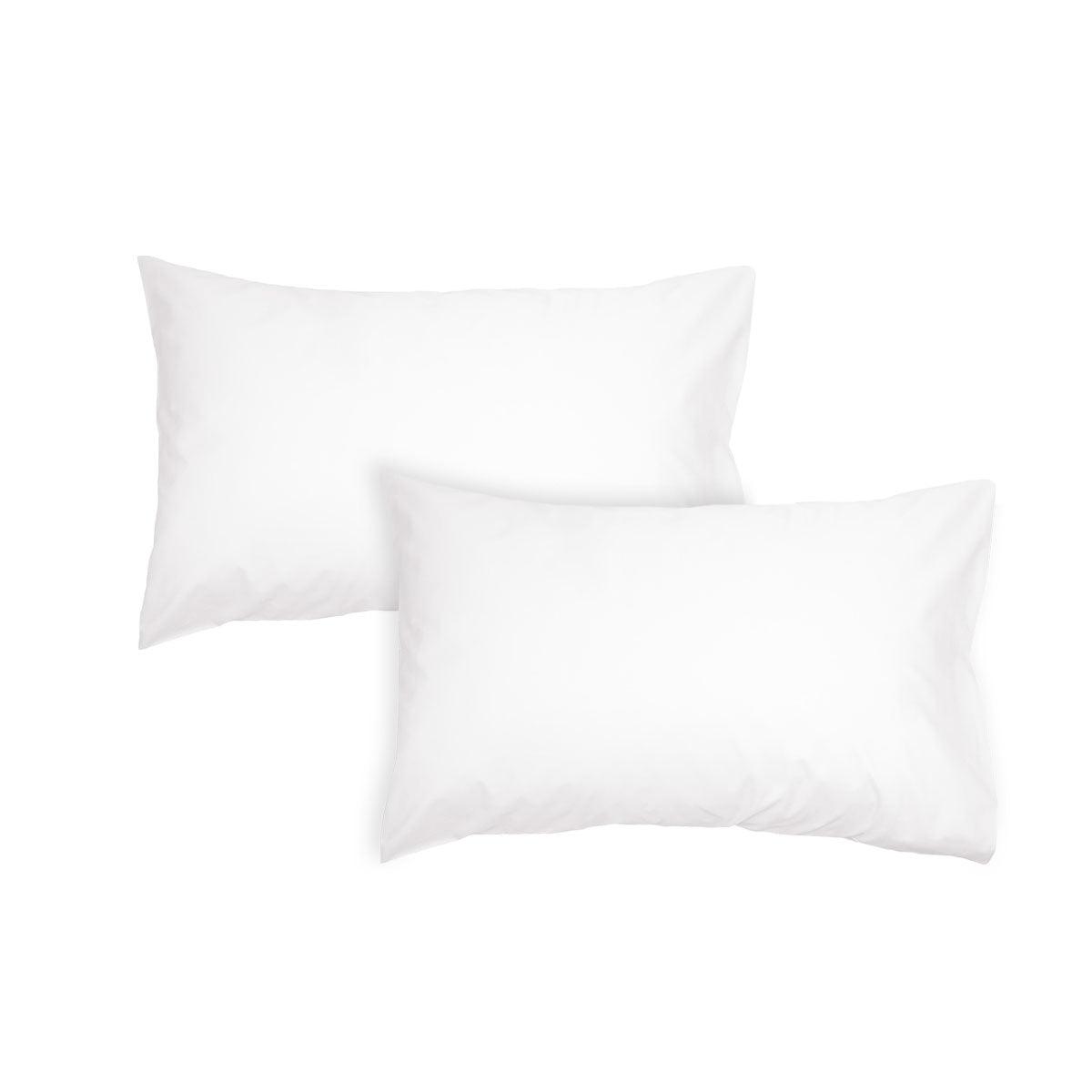 Algodon Pair of 300TC Cotton Standard Pillowcases White - Harrogates