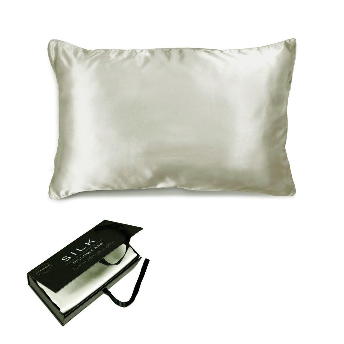 Ardor Mulberry Silk Standard Pillowcase Silver Nights - Harrogates