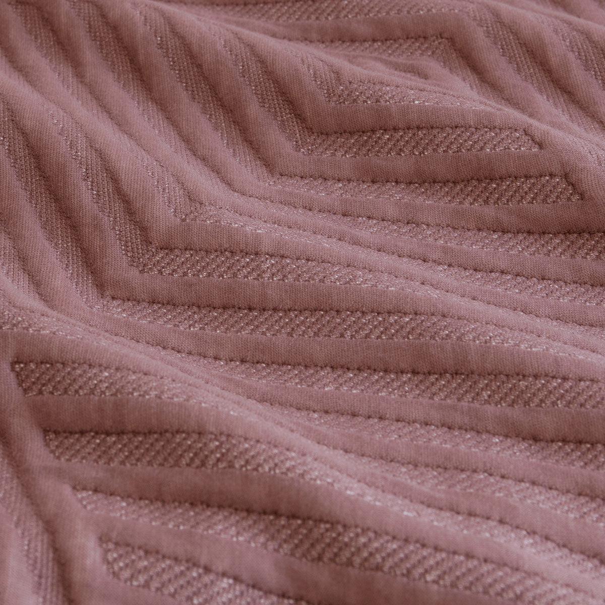Ardor Alton Burlwood Jacquard Embossed Texture Geo Quilt Cover Set Queen - Harrogates