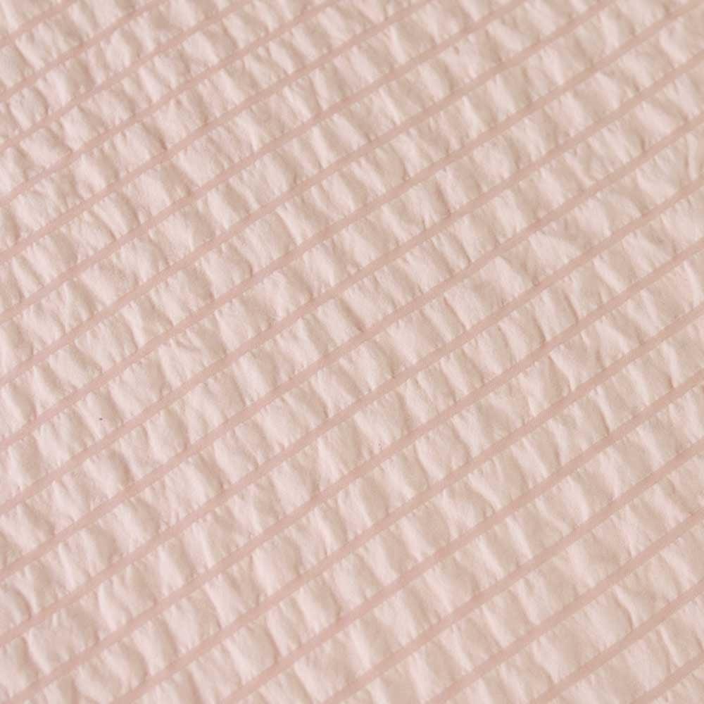 Ardor Ingrid Blush Seersucker Stripe Quilt Cover Set Single - Harrogates