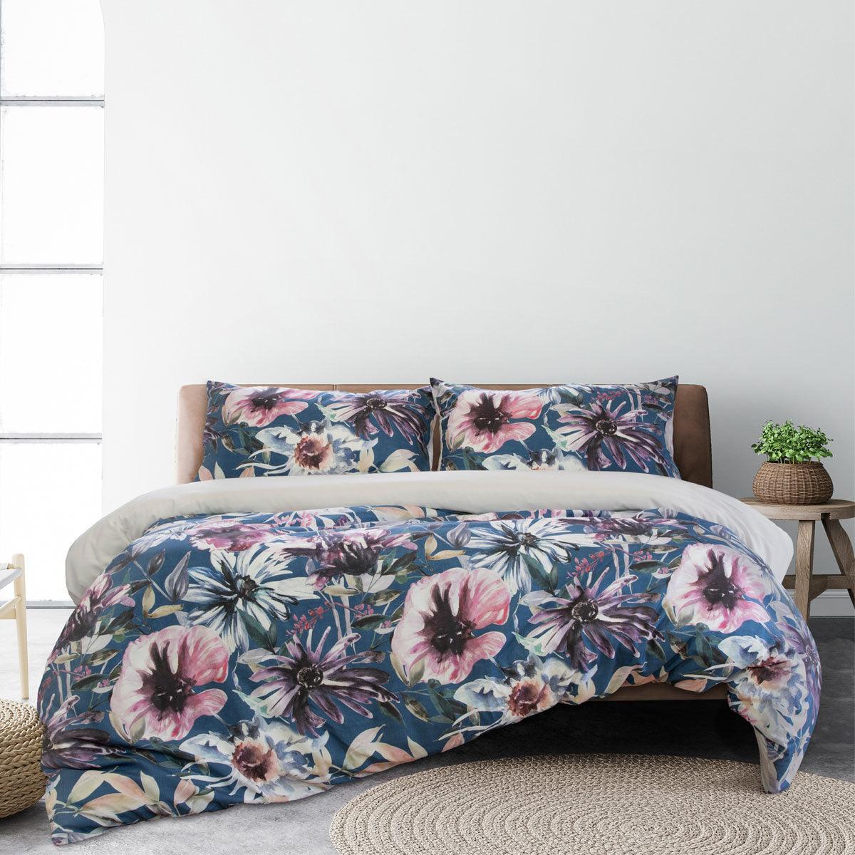 Ardor Jenna Printed Quilt Cover Set Queen - Harrogates