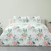 Ardor Rose Whisper Soft Sage Printed Floral Quilt Cover Set Queen - Harrogates