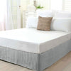 Ardor Quilted Valance Silver DOUBLE - Harrogates